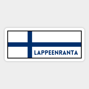 Lappeenranta City in Finnish Flag Sticker